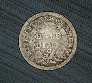 Better Date 1853 O Liberty Seated Half Dime, Original Surfaces