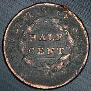 lot 20 image: 1809 Classic Head Half Cent