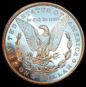 lot 30 image: Uncirculated 1900 O Morgan Silver Dollar, PL or very nearly so, Gorgeous Coin