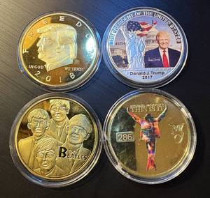 lot 65 image: Collection of (4) Tougher Find Medallions