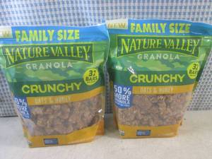 lot 227 image: (B-1) 2 Family Size Bags of Natre V...