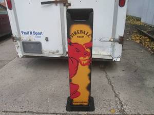lot 4 image: (CS) Fireball Whisky Metal Display ...