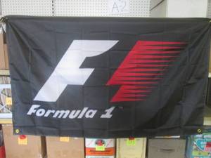 lot 22 image: (FS) 3 ft x 5 ft Formula 1 FlagBan...