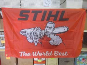lot 25 image: (FS) 3 ft x 5 ft Stihl The World Be...