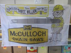 lot 31 image: (FS) 3 ft x 5 ft McCulloch Chainsaw...
