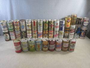 lot 81 image: (EW4) Assorted Vintage Beer Cans...