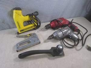 lot 96 image: (A-2) 2 Electric Drills, Stanley El...