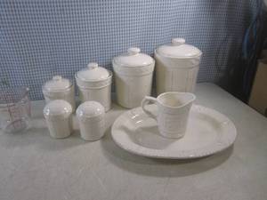 lot 97 image: (A-1) Sorrento Canisters, Serving P...