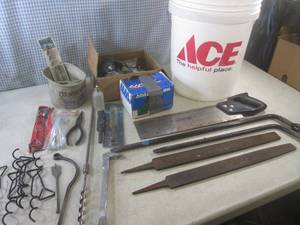 lot 102 image: (F-2) Bucket Full of Misc Tools, Ca...