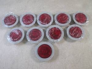lot 134 image: (EC1) 10 New Round Red Marker Light...