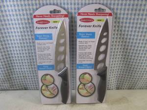 lot 137 image: (H-1) 2 New Forever Kitchen Knives...