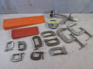 lot 151 image: (CS) Assorted C-Clamps, Felling Wed...