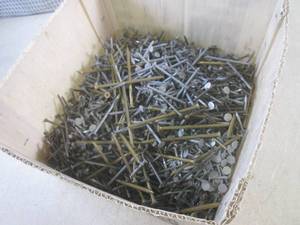 lot 199 image: (CSB) Box of Nails and Screws Mostl...