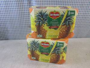lot 209 image: (B-3) 2 6-Packs Del Monte 100% Pine...
