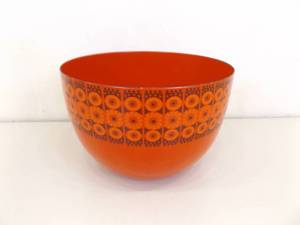 lot 28 image: Vintage Finel Red Enamel Mixing Bowl