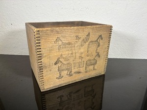 lot 65 image: Antique Frank Millers Harness Dressing Wood Box