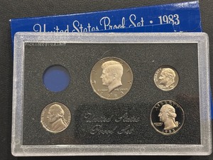 lot 16 image: 1983-S Proof Set Missing Lincoln Cent