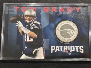 lot 32 image: Tom Brady Coin