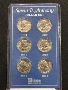 lot 34 image: Susan B. Anthony Dollar Set