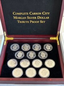 lot 92 image: Morgan Carson City Silver Dollar Tribute Set