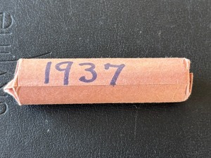 lot 75 image: 1937 Lincoln Wheat Cent Roll