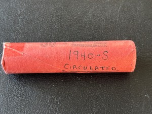 lot 76 image: 1940-S Lincoln Wheat Cent Roll