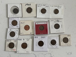 lot 105 image: Indian Head Cents