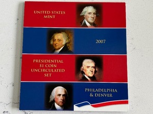 lot 112 image: 2007 Presidential $1 Dollar Coins