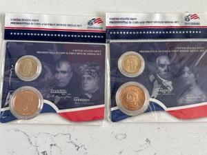 lot 113 image: Presidential Dollar and First Spouse Medal Sets