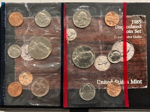 lot 192 image: 1985 P & D Mint Set