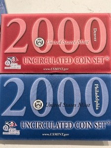 lot 196 image: 2000 P & D Mint Set