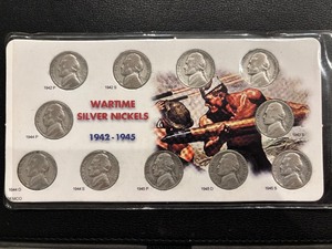 lot 197 image: War Silver Nickel Set