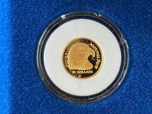 lot 127 image: 1996 .999 Fine Gold $10 Dollar Cook Islands Olympic National Park Coin 1.24 Grams
