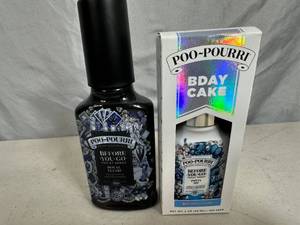 lot 141 image: 2 New Bottles Poo-Pourri Before you Go Toilet Spray