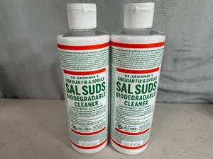 lot 155 image: 2 New Bottle of Dr. Bronners Sal Suds Cleaner Soap