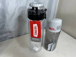 lot 191 image: 2 New Thermos Water Bottles