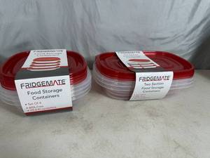 lot 198 image: 6 New Fridgemate Food Storage Containers