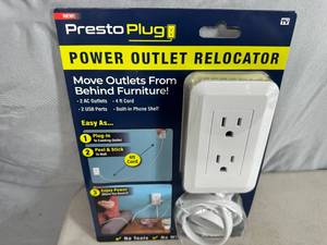 lot 210 image: New Presto Plug Outlet Extender