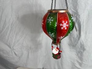 lot 240 image: Cute Solar Light Hot Air Balloon with Santa