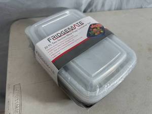 lot 264 image: New 20 pc Meal Prep Container Set