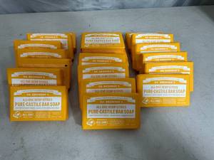 lot 287 image: 20 New Dr. Bronners Bar Soaps