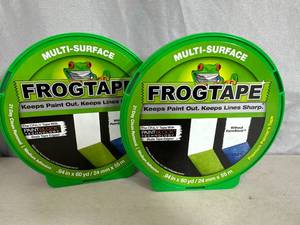lot 308 image: 2 New Rolls of Frogtape Premium Painters Tape - .94 inch