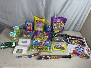 lot 365 image: Assorted Candy, Andes Mints, Blow Pops, Tootsie Rolls, Cotton Candy, Bubble Gum, and More