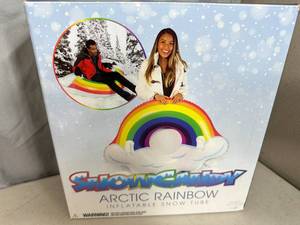 lot 18 image: New Artic Rainbow Inflatable Snow Tube