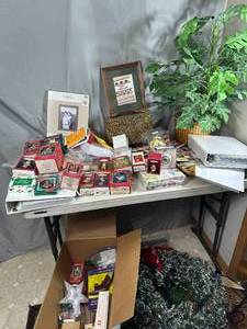 lot 57 image: Christmas Ornaments, Gift Bags, Home Decor, Needlepoint, Knitting, and More