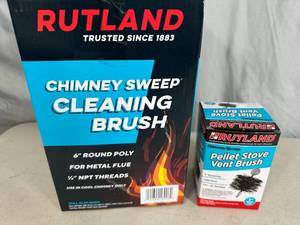 lot 85 image: New Rutland Chimney Sweep Brush and Pellet Stove Vent Brush