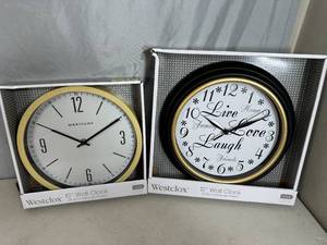 lot 86 image: 2 New Westclox Wall Clocks