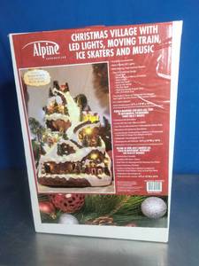 lot 16 image: Alpine Corporation 18-inch Tall Animated Winter Wonderland Set with LED Lights