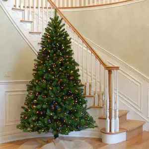 lot 25 image: National Tree Company Pre-Lit North Valley Spruce Artificial Christmas Tree