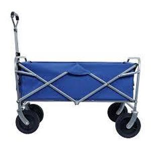 lot 26 image: Heavy Duty Collapsible Wagon Cart with Wheels and Drink Holders